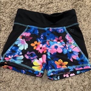 Justice Floral Girls Active Shorts